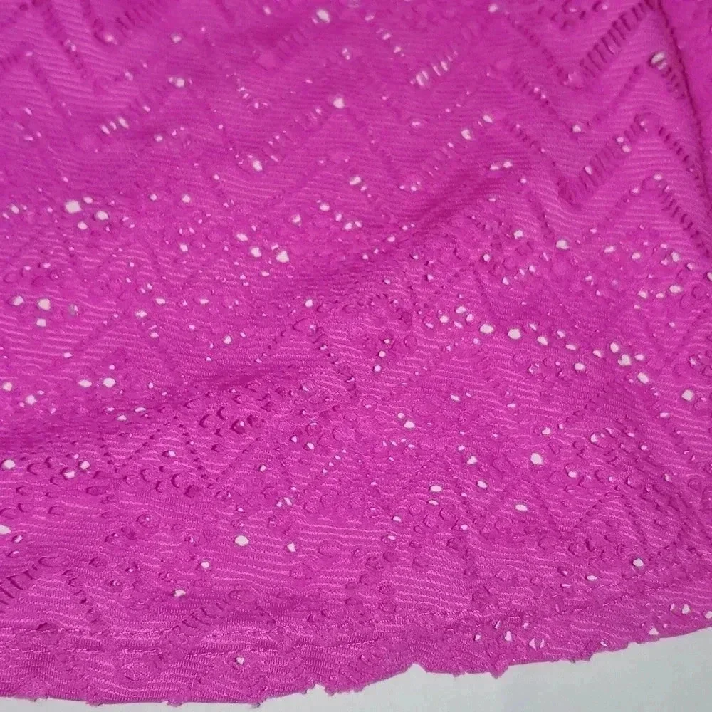 Catalina Magenta Crochet Swim Skirt Womens Size 3x 22W/24W - Picture 2 of 6